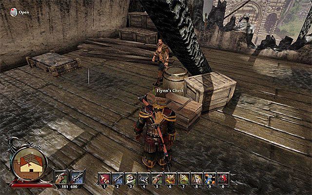 Zbadaj piętro magazynu i splądruj skrzynię Flynna - Ramon the Guardian (Strażnik Ramon) | Poboczne zadania - Antigua | Risen 3 - Risen 3: Władcy Tytanów - poradnik do gry
