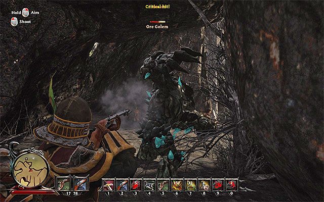 Możesz powalczyć z golemem lub spróbować przekraść się obok niego - New Allies (Nowi sojusznicy) | Główne zadania - Calador | Risen 3 Władcy Tytanów - Risen 3: Władcy Tytanów - poradnik do gry