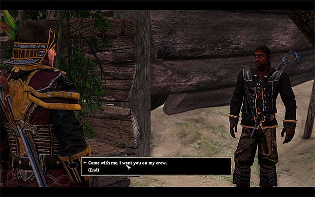 Możesz zaprosić Saddeca do wspólnych wojaży, ale jest to możliwe tylko jeśli dysponujesz własnym okrętem - Sign Saddec On (Przyłączenie Saddeca) | Zadania załogi (Crew) | Risen 3 - Risen 3: Władcy Tytanów - poradnik do gry