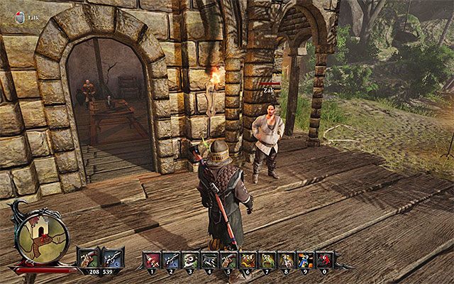 Zak stoi przy budynku Alvareza - A New Rank (Nowa ranga) | Poboczne zadania - Antigua | Risen 3 Władcy Tytanów - Risen 3: Władcy Tytanów - poradnik do gry