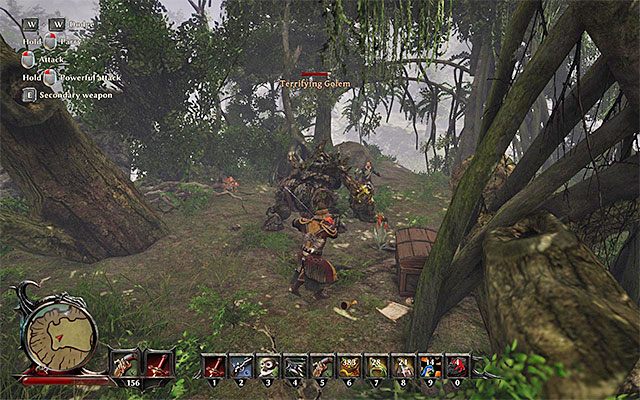 Golema warto osłabiać gdy jest zajęty atakowaniem sojuszników - Especially Big Haul (Wyjątkowo duża zdobycz) | Poboczne zadania - Taranis - Risen 3: Władcy Tytanów - poradnik do gry