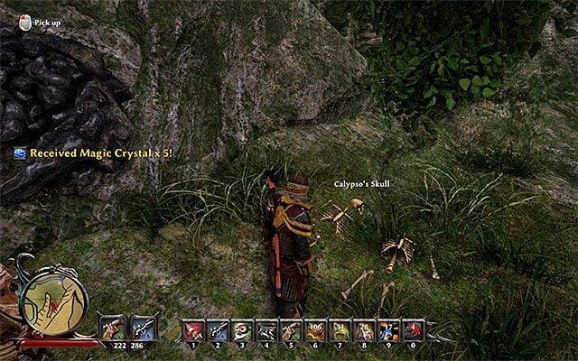 W pobliżu miejsca odnalezienia czaszki przebywa golem i możesz go zabić lub ominąć - United in the Afterlife (Złączeni w życiu po śmierci) | Poboczne zadania - Wyspa Mgieł (Fog Island) - Risen 3: Władcy Tytanów - poradnik do gry