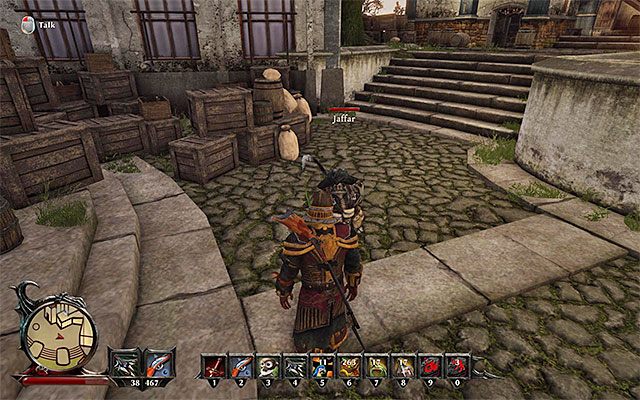 Jaffar przebywa w obozowisku magów na wyspie Taranis - An Unusual Cadet (Niecodzienny kadet) | Zadania załogi (Crew) | Risen 3 - Risen 3: Władcy Tytanów - poradnik do gry