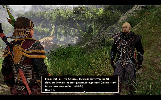 Możesz przekazać ostrze łowcy demonów lub spróbować zachować je dla siebie - From Days of Yore (Z dawnych czasów) | Poboczne zadania - Taranis | Risen 3 - Risen 3: Władcy Tytanów - poradnik do gry