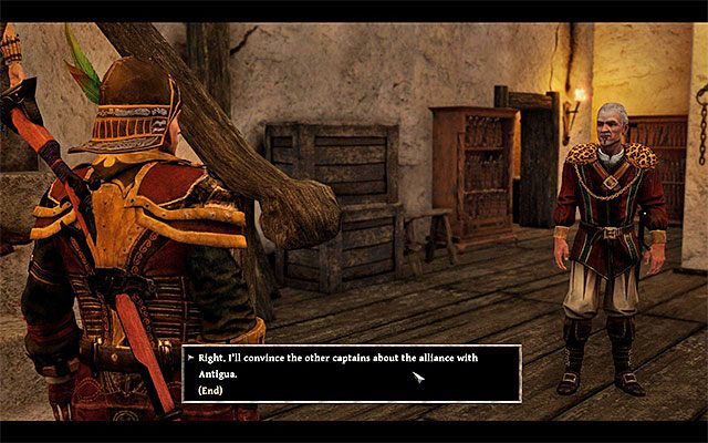 Musisz zacząć odwiedzać siedziby głównych frakcji gry - Pirate Alliance (Piracki sojusz) | Główne zadania - Antigua | Risen 3 - Risen 3: Władcy Tytanów - poradnik do gry