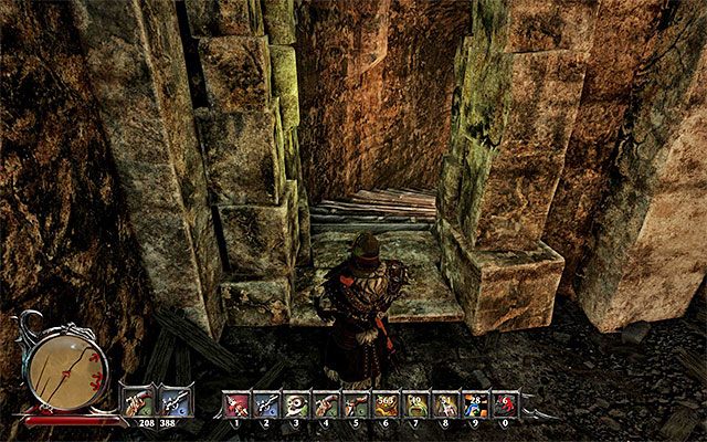 Po użyciu dźwigni obróć się o 180 stopni i ponownie przejdź przez centralną wieżę - Reunion (Spotkanie) | Główne zadania - Wyspa Czaszek (Skull Island) | Risen 3 - Risen 3: Władcy Tytanów - poradnik do gry