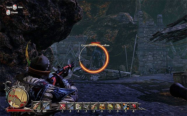 Najtrudniejszy do wyeliminowania jest strażnik Cieni - The Minions Weapons Store (Składy broni sług) | Poboczne zadania - Wyspa Czaszek (Skull Island) - Risen 3: Władcy Tytanów - poradnik do gry