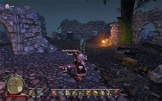 Spotkaj się z duchem dopiero po zdobyciu amuletu - The Minions Weapons Store (Składy broni sług) | Poboczne zadania - Wyspa Czaszek (Skull Island) - Risen 3: Władcy Tytanów - poradnik do gry