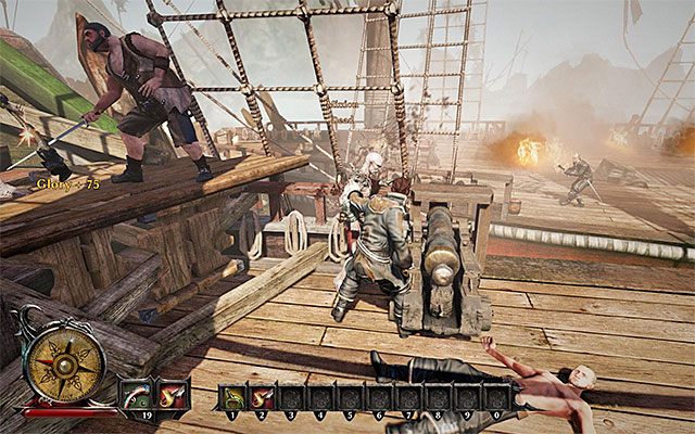 Po kolei atakuj potwory i podszkalaj się dzięki temu w walce bronią białą - Prolog | Główne zadania - Wybrzeże Krabów (Crab Coast) | Risen 3 Władcy Tytanów - Risen 3: Władcy Tytanów - poradnik do gry