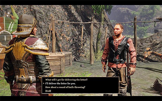 Kilian poprosi Bezimiennego o dostarczenie listu - Letter for Harry (List do Harryego) | Poboczne zadania - Calador | Risen 3 - Risen 3: Władcy Tytanów - poradnik do gry