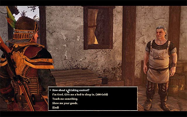 Travis będzie skłonny do rozegrania mini-gry tylko wieczorem - Holding Your Drink (Mocna głowa) | Poboczne zadania - Calador | Risen 3 - Risen 3: Władcy Tytanów - poradnik do gry