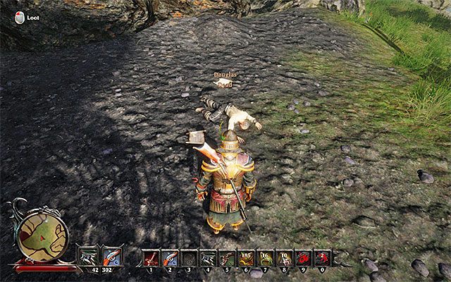 Ciało Douglasa leży przy wschodnim wyjściu z jaskiń - Get Back Soon, Lad (Wracaj, kolego) | Poboczne zadania - Kila | Risen 3 - Risen 3: Władcy Tytanów - poradnik do gry