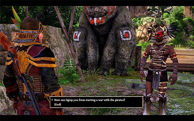 Pogadaj z Hirutu na temat problemu z piratami - On the Warpath (Na ścieżce wojennej) | Poboczne zadania - Kila | Risen 3 - Risen 3: Władcy Tytanów - poradnik do gry