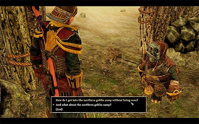 Ulvi udzieli Bezimiennemu rad odnośnie zakradnięcia się do obozowiska - Goblin Invasion (Inwazja goblinów) | Poboczne zadania - Wyspa Złodziei (Isle of Thieves) - Risen 3: Władcy Tytanów - poradnik do gry