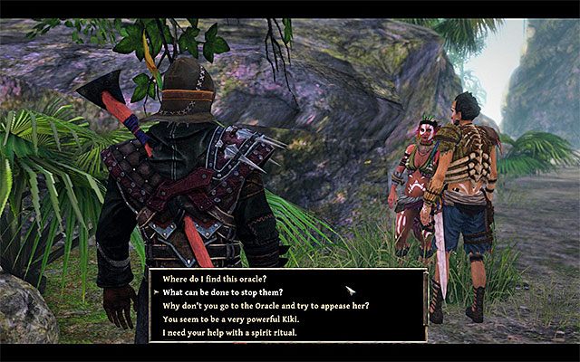 Od Chani musisz odebrać zadanie spotkania się z Wyrocznią - The Right Place (Odpowiednie miejsce) | Główne zadania - Kila | Risen 3 - Risen 3: Władcy Tytanów - poradnik do gry