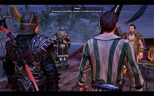 Bones ostrzeże bohatera o pojawieniu się kolejnego potwora morskiego - Gigantic Threat (Gigantyczne zagrożenie) | Pozostałe zadania | Risen 3 - Risen 3: Władcy Tytanów - poradnik do gry