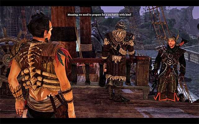 Bones ostrzeże bohatera o poczynianiach Inkwizycji - Sea Battle Against Sebastiano (Bitwa morska z Sebastiano) | Pozostałe zadania - Risen 3: Władcy Tytanów - poradnik do gry