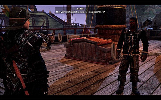 Zagaduj regularnie do Saddeca - I Spy, With My Little Eye... (Szpieguję moim małym okiem...) | Zadania załogi (Crew) - Risen 3: Władcy Tytanów - poradnik do gry