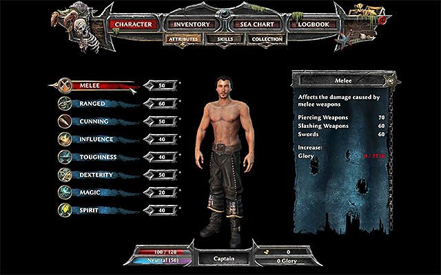 Rozwijaj te atrybuty, które najbardziej ci się przydadzą - Rozwój postaci w Risen 3 Władcy Tytanów | Opis mechanik rozgrywki - Risen 3: Władcy Tytanów - poradnik do gry