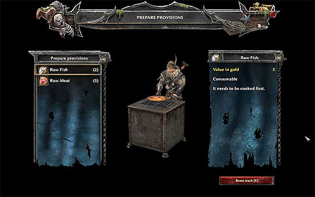 Dzięki gotowaniu mięsa możesz przygotowywać je do spożycia - Crafting w Risen 3 Władcy Tytanów | Opis mechanik rozgrywki - Risen 3: Władcy Tytanów - poradnik do gry