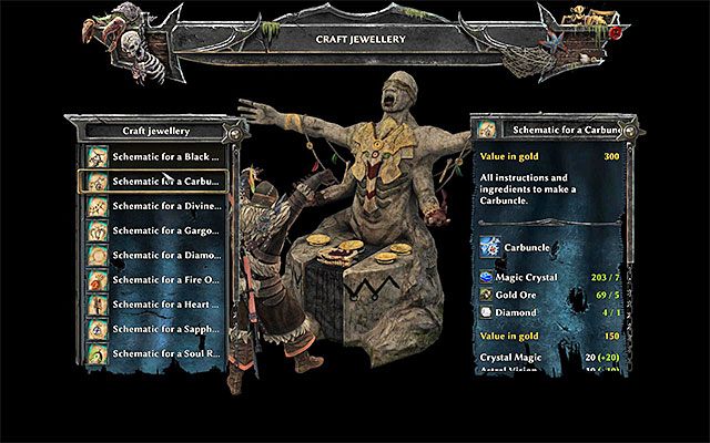 Okno tworzenia talizmanów - Crafting w Risen 3 Władcy Tytanów | Opis mechanik rozgrywki - Risen 3: Władcy Tytanów - poradnik do gry
