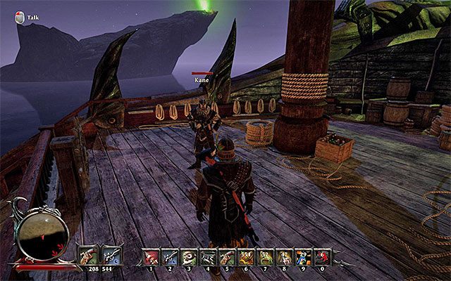 Kane przebywa na pokładzie statku łowców demonów - Recruit Eldric (Zrekrutowanie Eldrica) | Główne zadania - Calador | Risen 3 - Risen 3: Władcy Tytanów - poradnik do gry