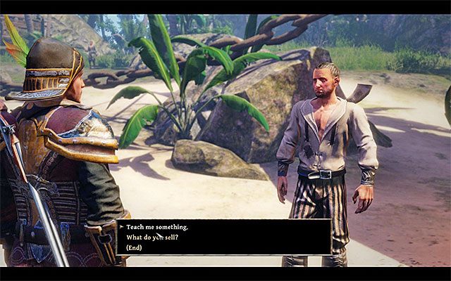 Buddy jest też handlarzem i organizuje konkursy w rzucaniu nożami do tarczy - Kila | Trenerzy umiejętności | Risen 3 Władcy Tytanów - Risen 3: Władcy Tytanów - poradnik do gry