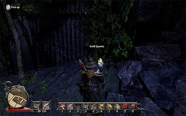 Przykładowy kwarc złota (Gold Quartz) - Crystals in the Shadows (Kryształy w cieniu) | Poboczne zadania - Taranis - Risen 3: Władcy Tytanów - poradnik do gry
