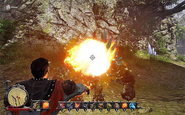 Golema możesz osłabiać w dowolny sposób - Advancing Among the Guardians (Awansowanie w szeregach strażników) | Poboczne zadania - Taranis - Risen 3: Władcy Tytanów - poradnik do gry