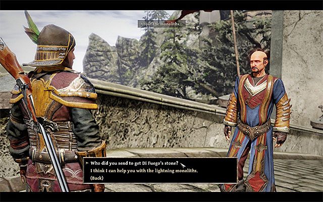 Erasmus poprosi bohatera o ustalenie co stało się z jego kadetem - A Follower of Magic (Uczeń magii) | Główne zadania - Taranis | Risen 3 - Risen 3: Władcy Tytanów - poradnik do gry