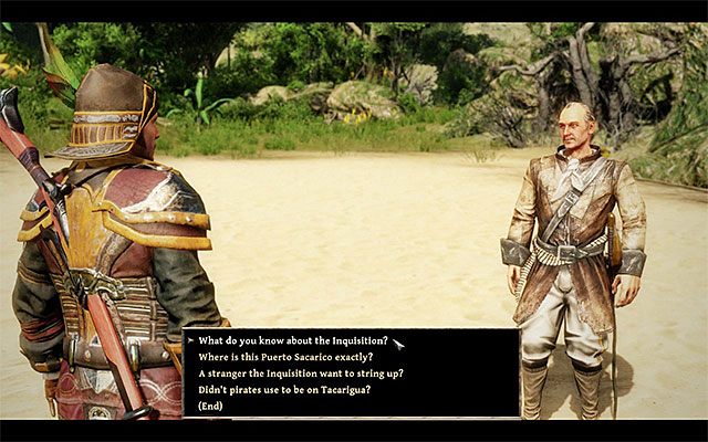 W drodze do miejsca pobytu zaginionego ucznia możesz porozmawiać z Jackiem - A Follower of Magic (Uczeń magii) | Główne zadania - Tacarigua | Risen 3 - Risen 3: Władcy Tytanów - poradnik do gry