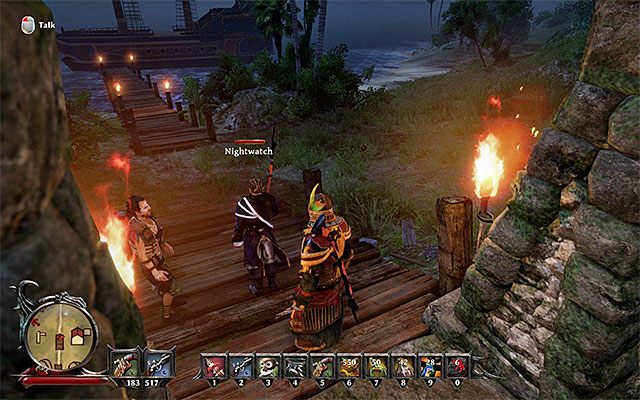 Przepytaj jednego z członków nocnej straży - Di Fuegos Corpse (Zwłoki Di Fuego) | Poboczne zadania - Tacarigua | Risen 3 - Risen 3: Władcy Tytanów - poradnik do gry