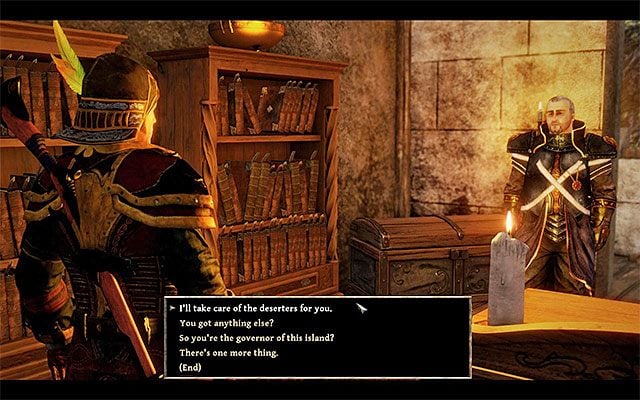 Możesz wstępnie potwierdzić chęć zamordowania dezerterów - Death to the Deserters (Śmierć dezerterom) | Poboczne zadania - Tacarigua - Risen 3: Władcy Tytanów - poradnik do gry