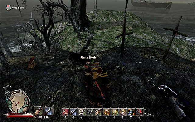 Zapoznaj się z treścią księgi - The Happy Pirates Treasure (Skarb szczęśliwego pirata) | Poboczne zadania - Tacarigua - Risen 3: Władcy Tytanów - poradnik do gry