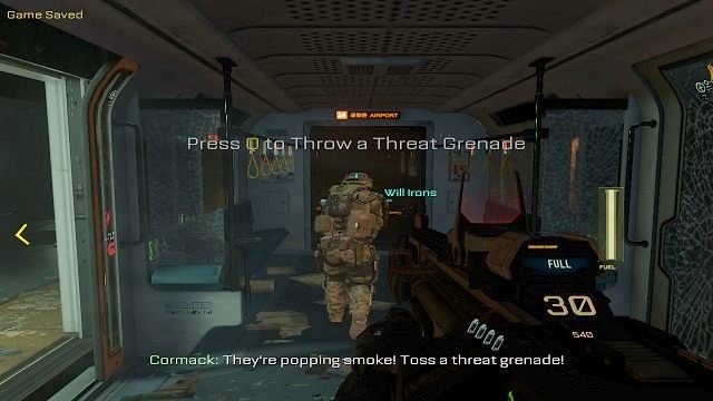 Granat taktyczny - 01 - Induction | Solucja Call of Duty Advanced Warfare - Call of Duty: Advanced Warfare - poradnik do gry