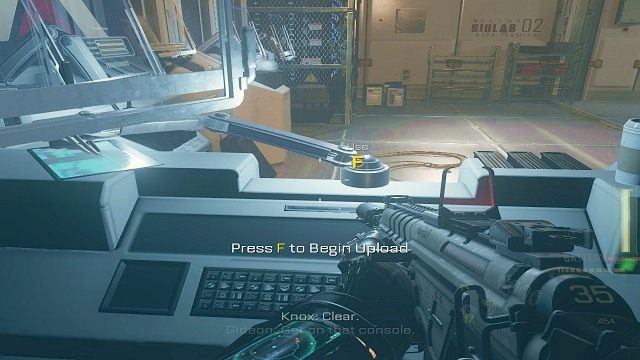 Wysyłanie informacji - 10 - Bio Lab | Solucja Call of Duty Advanced Warfare - Call of Duty: Advanced Warfare - poradnik do gry