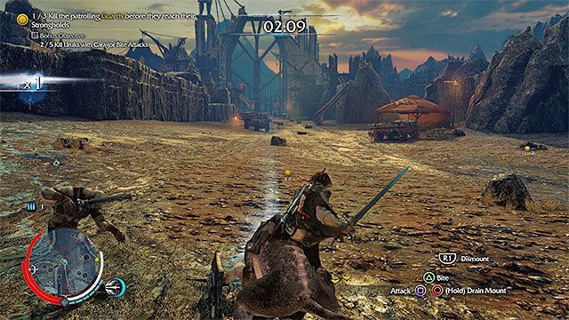 Nakaż karagorowi zagryzać wrogów, zaliczając dzięki temu przy okazji także poboczny cel misji - The Fell Beast - Powalona bestia (miecz) | Misje związane z broniami - Śródziemie: Cień Mordoru - poradnik do gry