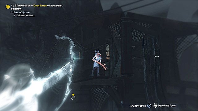 W miarę możliwości celuj w głowy potworów lub w wybuchowe elementy otoczenia - Walka dystansowa w Środziemie Cień Mordoru | Walka - Śródziemie: Cień Mordoru - poradnik do gry