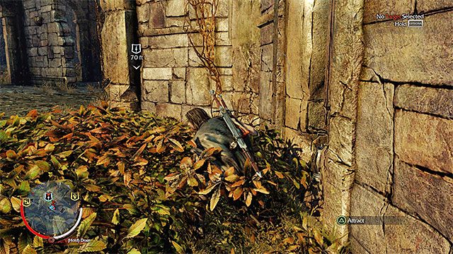 Krzaki są świetnym miejscem do ukrywania się - Działanie z ukrycia w Środziemie Cień Mordoru | Walka - Śródziemie: Cień Mordoru - poradnik do gry