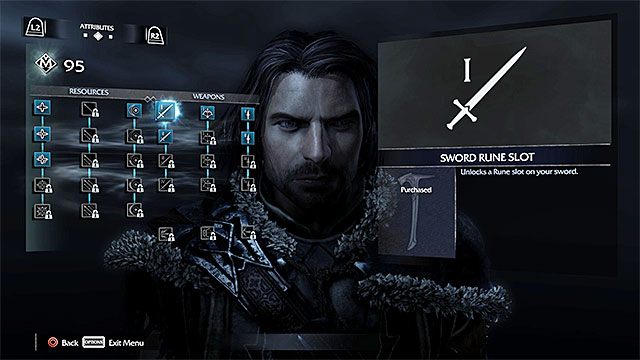 Okno atrybutów - Atrybuty w Środziemie Cień Mordoru | Rozwój postaci - Śródziemie: Cień Mordoru - poradnik do gry