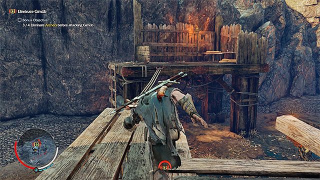 Musisz teraz dotrzeć do trzech kolejnych łuczników - 2 - The Slaver (Łowca niewolników) | Główne misje w Środziemie Cień Mordoru - Śródziemie: Cień Mordoru - poradnik do gry