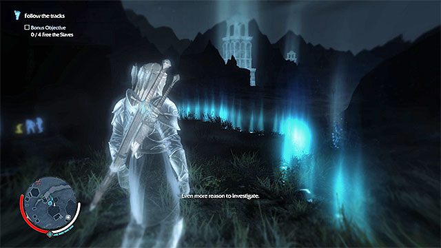 Tryb Wraith jest bardzo pomocny w śledzeniu Golluma - 4 - An Interested Party (Zainteresowana strona) | Środziemie Cień Mordoru - Śródziemie: Cień Mordoru - poradnik do gry