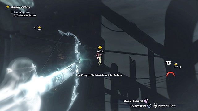 Postaraj się zabić wszystkich trzech łuczników trafieniami w głowę - 10 - The Dark Monument (Mroczny monument) | Główne misje - Śródziemie: Cień Mordoru - poradnik do gry