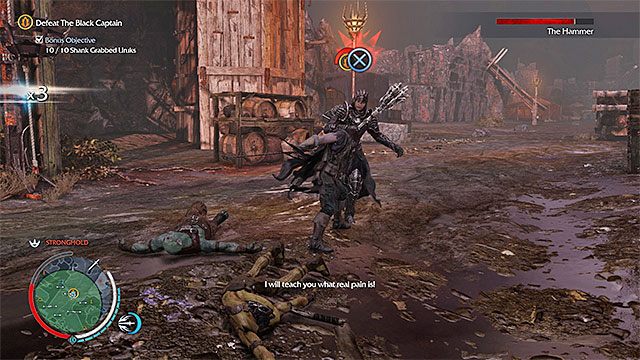 Unikaj ataków wręcz w wykonaniu bossa - 11 - The Black Captain (Czarny Kapitan) | Główne misje Środziemie Cień Mordoru - Śródziemie: Cień Mordoru - poradnik do gry