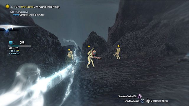 Atakuj orki z pomocą łuku i nie schodź w międzyczasie z karagora - The Storm of War - Burza wojny (łuk) | Misje związane z broniami - Śródziemie: Cień Mordoru - poradnik do gry