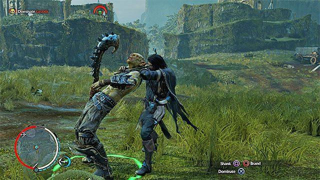 Po złapaniu Grublika wybierz opcję dominacji i następnie wydania mu polecenia - 16 - The Power of the Wraith (Moc Wraith) | Główne misje Środziemie Cień Mordoru - Śródziemie: Cień Mordoru - poradnik do gry