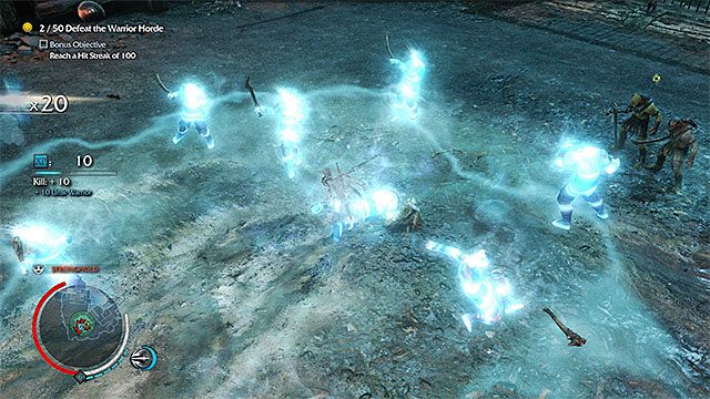 Bezbłędnie atakuj kolejne orki i unikaj dłuższych przestojów żeby nie zresetować mnożnika - Into the Pit - W głąb otchłani (miecz) | Misje związane z broniami - Śródziemie: Cień Mordoru - poradnik do gry