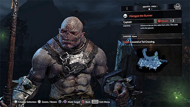Możesz wytypować dowolnego kapitana z armii Saurona - Dodatkowa misja - Brand the Warchiefs (Napiętnuj wodzów) | Główne misje - Śródziemie: Cień Mordoru - poradnik do gry