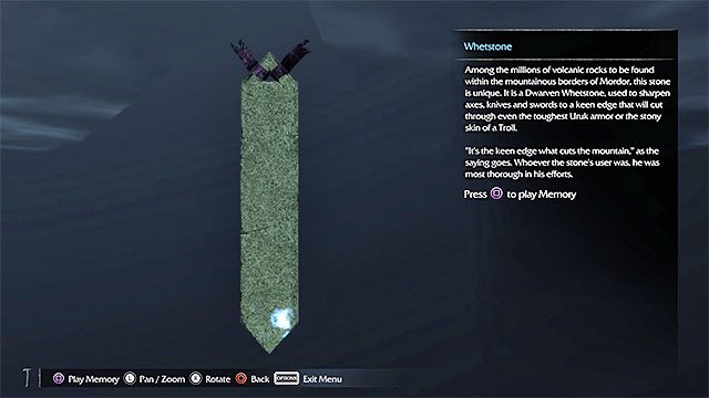 Artefakt ten leży na ziemi pod dużym mostem prowadzącym w stronę fortu - Lista artefaktów - Nurn | Sekrety - Artefakty w Środziemie Cień Mordoru - Śródziemie: Cień Mordoru - poradnik do gry