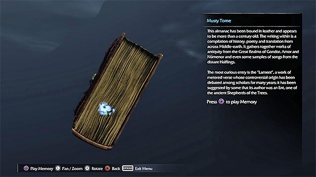 Artefakt ten znajduje się na jednej z wyżej położonych półek drewnianej konstrukcji w twierdzy orków - Lista artefaktów - Udun | Sekrety - Artefakty w Środziemie Cień Mordoru - Śródziemie: Cień Mordoru - poradnik do gry